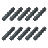 Cumpara ieftin Set 10 x Imbinare din plastic pentru teava picurare, cod-7444, negru, 20 mm