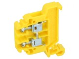 Conector &Icirc;mbinare Șine 0,5-4mm2 Piste 1 Borne 2 Galben TS35