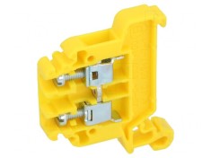 Conector &Icirc;mbinare Șine 0,5-4mm2 Piste 1 Borne 2 Galben TS35