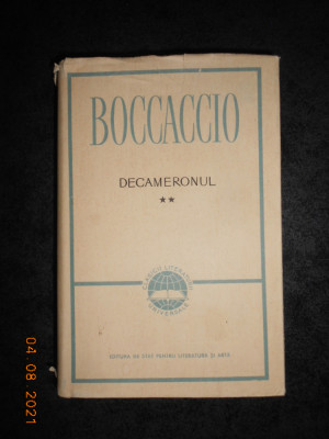GIOVANNI BOCCACCIO - DECAMERONUL volumul 2 (1957, editie cartonata) foto