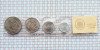 Set monetarie 1978 Islanda 1, 5, 10, 50 kronur UNC - M01, Europa