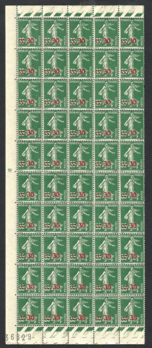 FRANTA 1941 SUPRATIPAR BLOC DE 50 buc. MNH