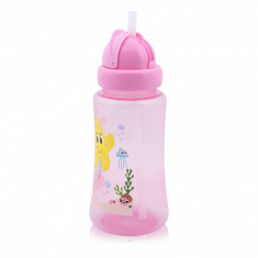 Cana sport cu pai moale 12 luni+ 330 ml Pink