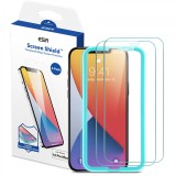 Folie Protectie Ecran ESR Shield pentru Apple iPhone 12 Pro Max, Sticla securizata, set 2 bucati