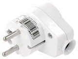 Conector alimentare AC 2P PE 250VAC tată mamă