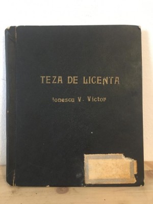 V. Victor Ionescu - Cadrul Istoric si Social al Activitatii lui Isaia,Teza de Licenta foto