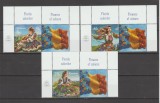 ROMANIA 2024 FLORILE CULORILOR Serie 3 timbre cu vinieta LP.2465 MNH**