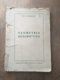 ARH. A.GHEORGHIU (dedicatie/ semnatura) GEOMETRIA DESCRIPTIVA, 1954