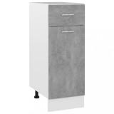 vidaXL Dulap inferior cu sertar &ldquo;Lyon&rdquo;, gri beton, 30 x 46 x 81,5 cm
