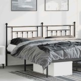 Cumpara ieftin Tăblie de pat metalică, negru, 180 cm