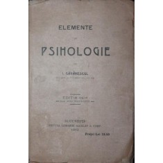 ELEMENTE DE PSIHOLOGIE