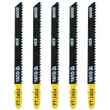 Yato YT-3404 - Set panze fierastrau pendular tija cu un prag de prindere (T) 100 mm lemn taiere dreapta fina 5 bucati