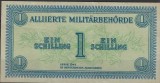 !!! RARR : AUSTRIA , OCUPATIA ALIATA - 1 SCHILLING 1944 - P 103 - AUNC / CEA DIN SCAN