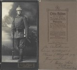73PMD Militar german cu pușcă și echipament complet, 1914, studio Otto B&ouml;hm, Passau