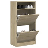 vidaXL Pantofar, stejar sonoma, 60x34x116 cm, lemn prelucrat