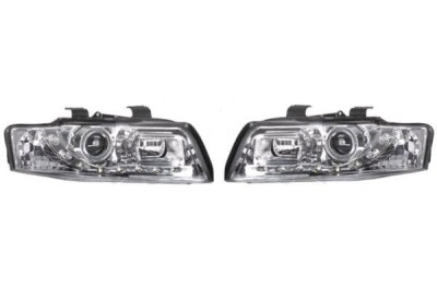 Set faruri tuning Audi A4 (B6) 11.2000-11.2004 BestAutoVest stanga-dreapta daytime running light transparent-silver foto