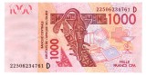 Statele Africii de Vest ( Mali ) 1 000 1000 Franci 2022