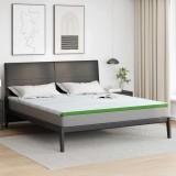 vidaXL Păturile pentru saltea Alb și Verde 180 x 200 cm 4106174