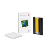 Hartie foto Xiaomi 6&quot; si un cartus cu cerneala pentru imprimanta foto portabila Xiaomi Portable Photo Printer 1S EU