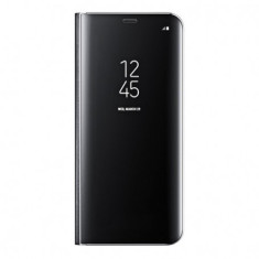 Husa de protectie Clear View Standing pentru Samsung Galaxy S8 - Black foto