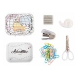 Set birou mini, Trendhaus CH29711, capse+capsator+dispenser+foarfeca+agrafe