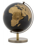 Decoratiune Globe Bronze, Mauro Ferretti, &Oslash;13 x 17 cm, plastic/fier, negru/bronz