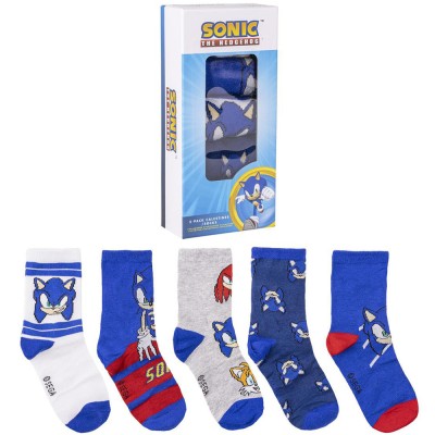 Set 5 perechi sosete Sonic, 35-38 foto