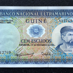 Guine 100 escudos 1971 UNC Nuno Tristao