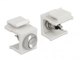 Keystone alb cu buton Push, Delock 86401