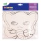 Set 16 masti de colorat, forme cu diverse animale, carton FSC