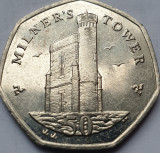 50 pence 2015 Isle of Man / Insula Man, Milner&#039;s Tower, km#1258, Europa