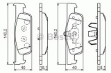 Set placute frana,frana disc RENAULT SYMBOL III (2013 - 2016) BOSCH 0 986 494 661