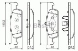 Set placute frana,frana disc DACIA LOGAN MCV II (2013 - 2016) BOSCH 0 986 494 661