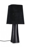 Cumpara ieftin Veioza metal bumbac negru Tripura 25x61 cm