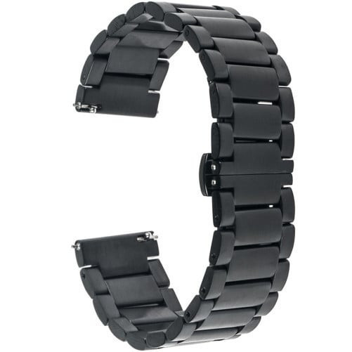Curea ceas Smartwatch Samsung Galaxy Watch 46mm, Samsung Watch Gear S3, iUni 22 mm Otel Inoxidabil, Black