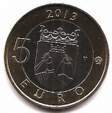 Finlanda 5 Euro 2013 ( Barajul Imatra) Bimetalic, 27.25 mm, KM-195 (2)