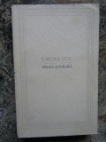 Eminescu - Proza literara (1964)