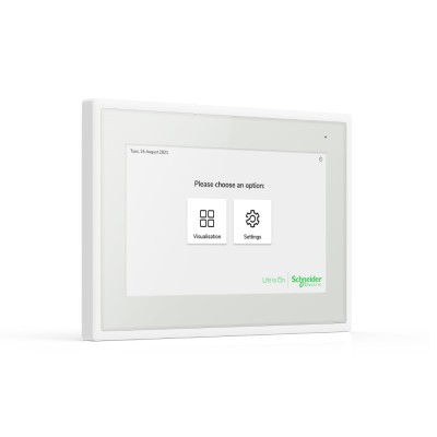 Ecran tactil IP 7 inch SpaceLogic KNX Schneider alb MTN6260-7770 foto