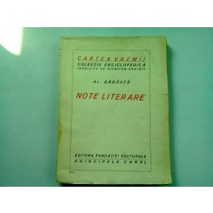 NOTE LITERARE - AL. BADAUTA