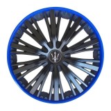 Set 4 capace roti VELAR Pulse Blue, design Sport cu accente albastre, ABS
