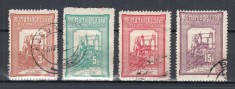 ROMANIA 1906 LP 58 TESATOAREA EMISIUNE DE BINEFACERE SERIE STAMPILATA foto