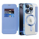 Husa iPhone 16 Pro Max Asteroid GSM SmartMag Book Case, bleu