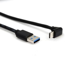 Cablu USB-A 3.2 la USB type C drept/unghi 2m, ku31cze2bk