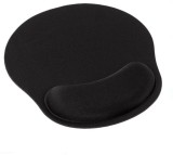 Mousepad ergonomic, spuma cu memorie, 25 x 23 cm, negru, Oem