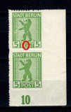 Zona Sovietica, Berlin 1945 - Mi1AXII eroare MNH