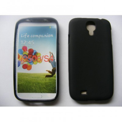 Husa Silicon TPU Samsung Galaxy S4 i9505 Negru Bulk foto