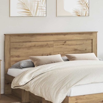 vidaXL Tăblie cap cu headboard Stejar Artizanal 200 cm Lemn compozit 887424 foto