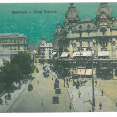 1521 - BUCURESTI, old cars, Victoriei Ave, Romania - old postcard - used - 1928