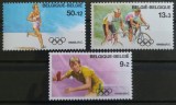 BC419, Belgia 1988, set serie+timbrul de la colita, sport, Nestampilat