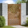 VidaXL Poartă de grădină Design cruce din oțel rezistent la intemperii 4101006